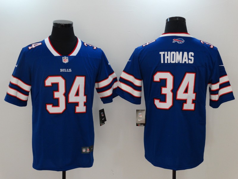 Men's Buffalo Bills Thurman Thomas #34 Blue Jersey
